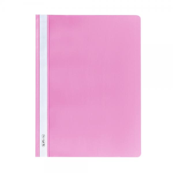 10 Herlitz Schnellhefter / DIN A4 / PP / extra stabil / Farbe: pink