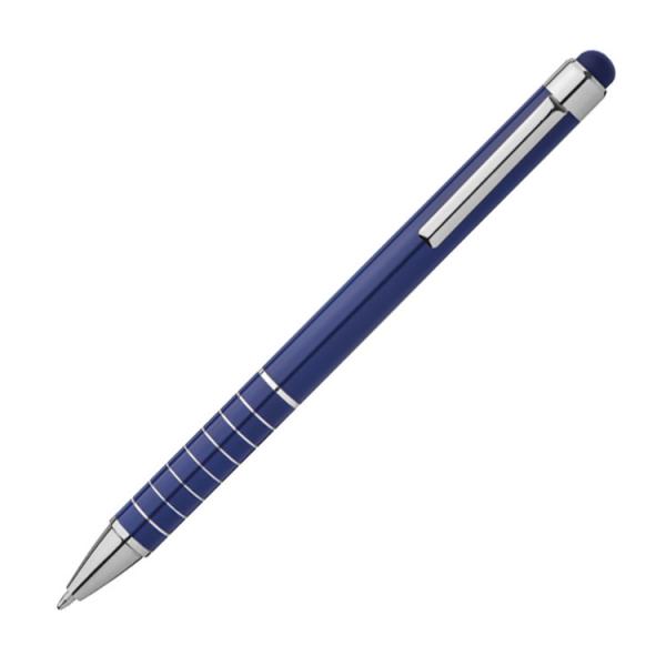 10 Touchpen Kugelschreiber / aus Metall / Farbe: blau