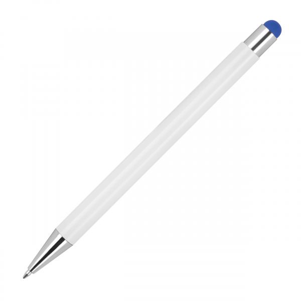 10 Touchpen Kugelschreiber / aus Metall / Stylusfarbe: blau