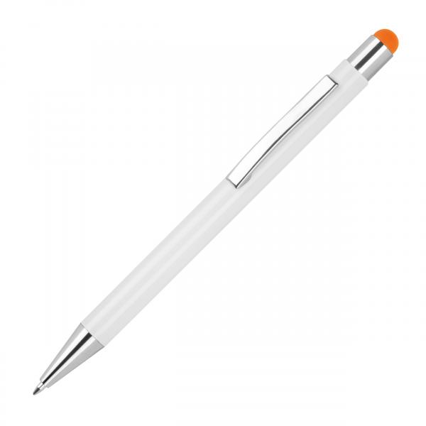 10 Touchpen Kugelschreiber / aus Metall / Stylusfarbe: orange