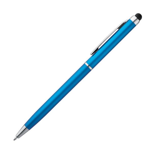 10 Touchpen Kugelschreiber / Farbe: hellblau