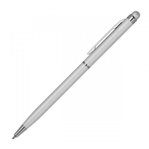 10 Touchpen Kugelschreiber / schlankes design / Farbe: silber