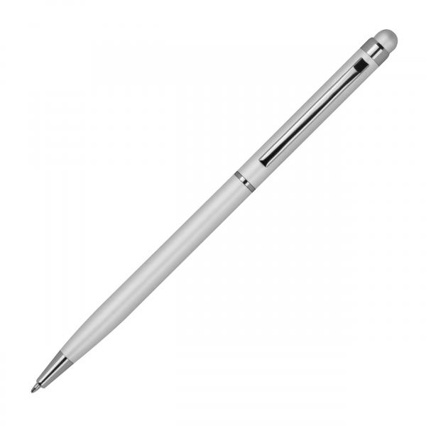 10 Touchpen Kugelschreiber / schlankes design / Farbe: silber