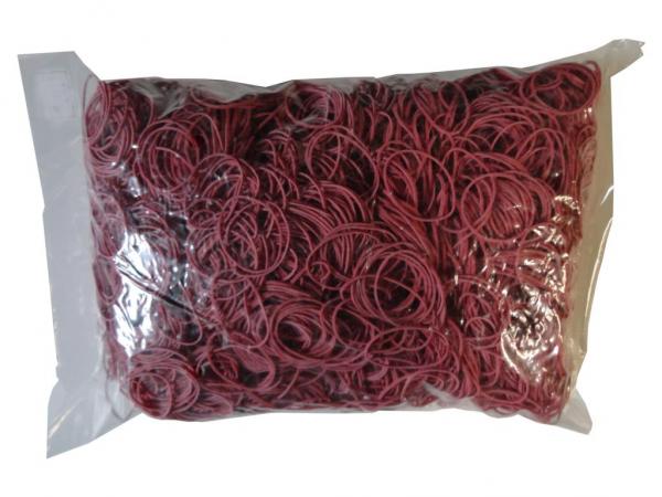 1kg Gummibänder Gummiringe rot Breite=1mm Ø=60mm