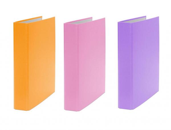 3x Ringbuch / DIN A5 / 2-Ring Ordner / Farbe: je 1x orange, pink und lila