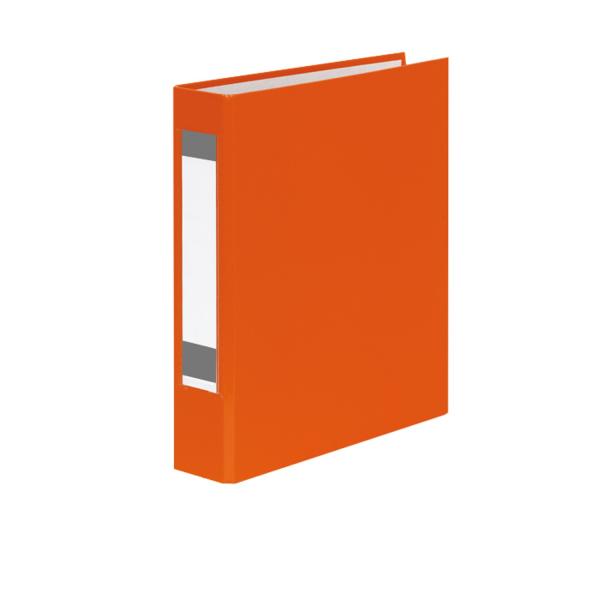 3x Ringbuch mit Rückenschild / DIN A5 / 2-Ring / je 1x gelb, orange und türkis