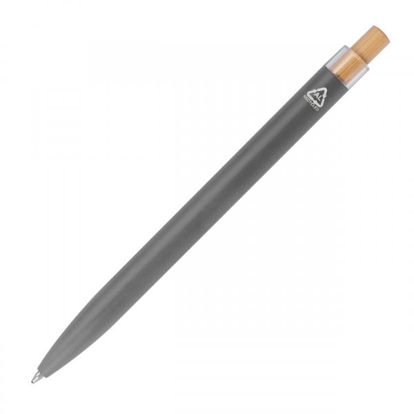 5 Kugelschreiber aus recyceltem Aluminium mit Gravur / Farbe: anthrazit