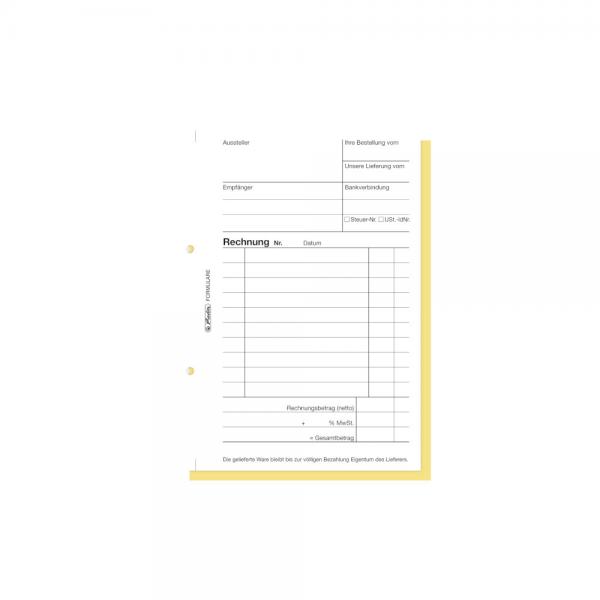 5x Herlitz Rechnungsbuch 303 / A6 / 2x 40 Blatt / selbstdurchschreibend