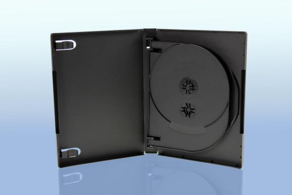 6 DVD Hüllen / 5fach 5er DVD Box / schwarz