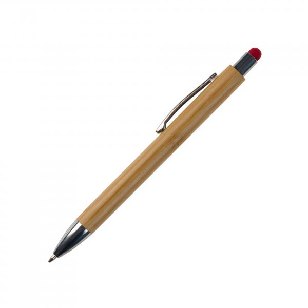 6x Touchpen Holz-Kugelschreiber / 6 verschiedene Stylusfarben