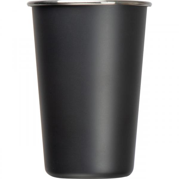 Edelstahlbecher / Trinkbecher / 480ml / Farbe: schwarz