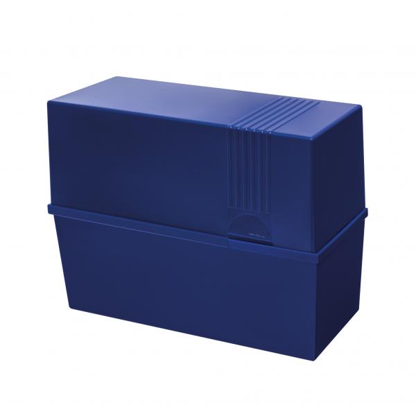 Herlitz Karteikasten / Lernbox / DIN A5 / Farbe: blau