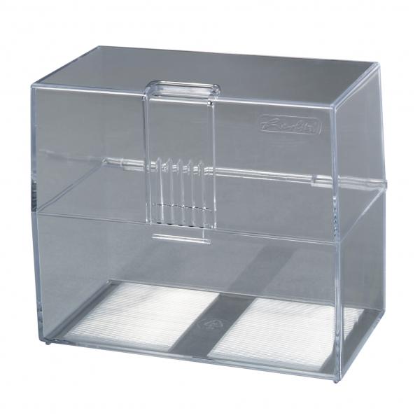 Herlitz Karteikasten / Lernbox / DIN A7 / transparent