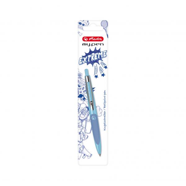 Herlitz Kugelschreiber my.pen / Farbe: hellblau/dunkelblau