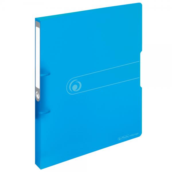 Herlitz Ringbuch / DIN A4 / 16mm Füllhöhe / aus PP / Farbe: transluzent blau