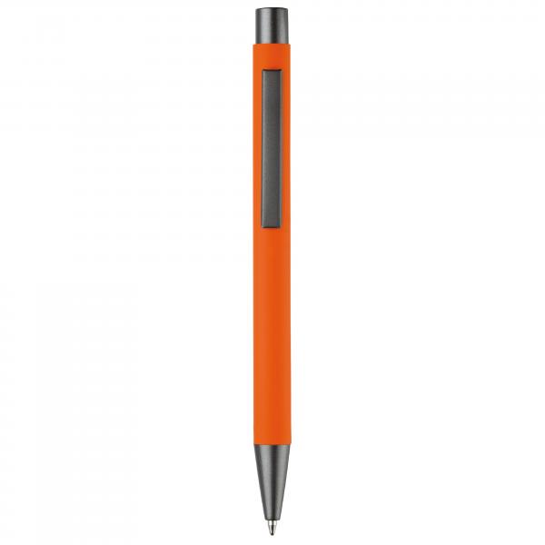 Kugelschreiber / aus Metall / mit Soft-Touch / Farbe: orange