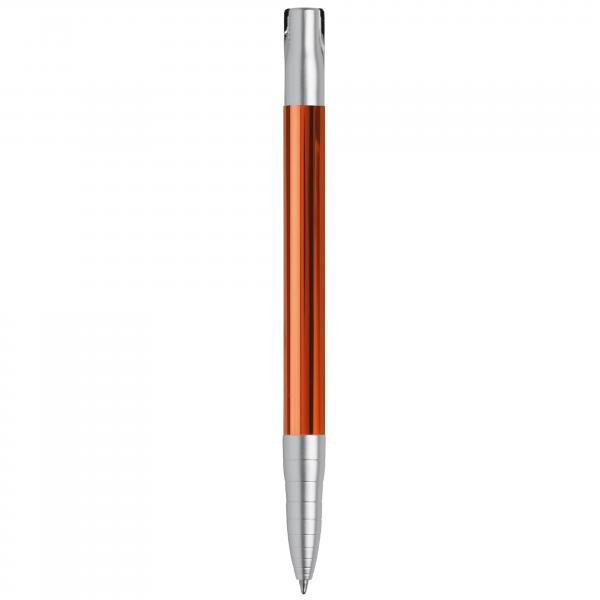 Kugelschreiber mit Gravur / aus Metall / Farbe: orange