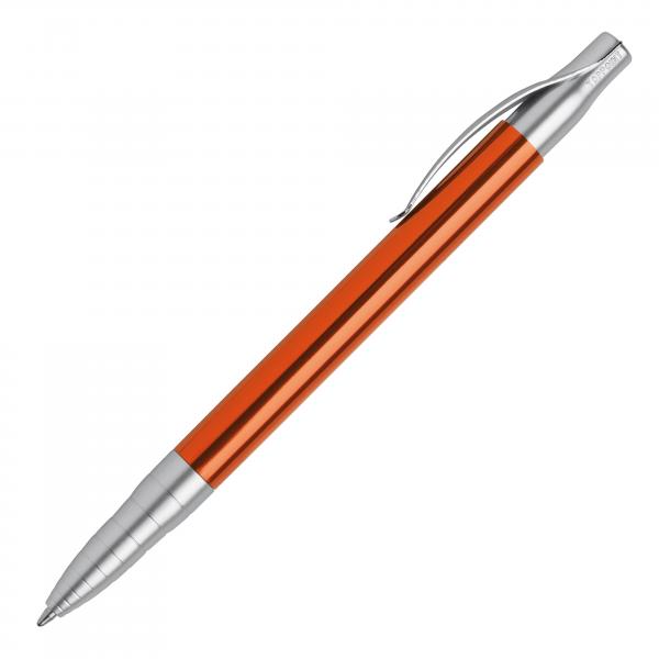 Kugelschreiber mit Gravur / aus Metall / Farbe: orange