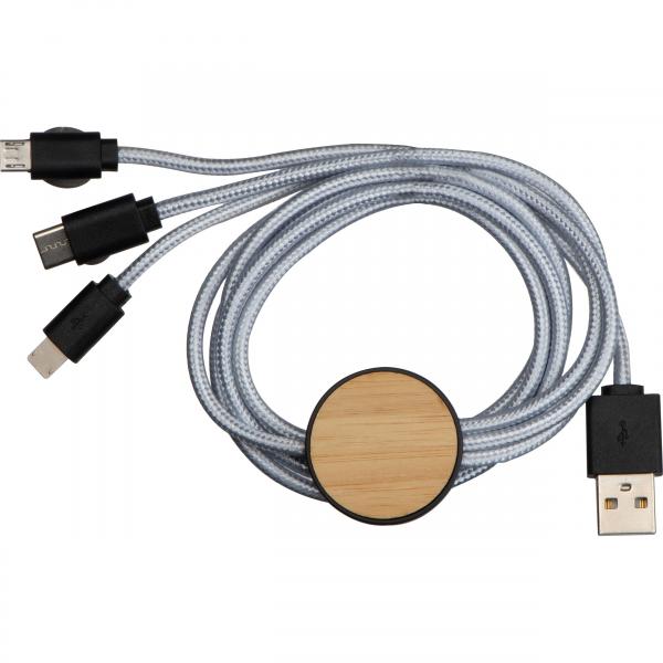 Ladekabel mit Gravur / 1,2 m lang / C-Type-, Mikro-USB- und iOS