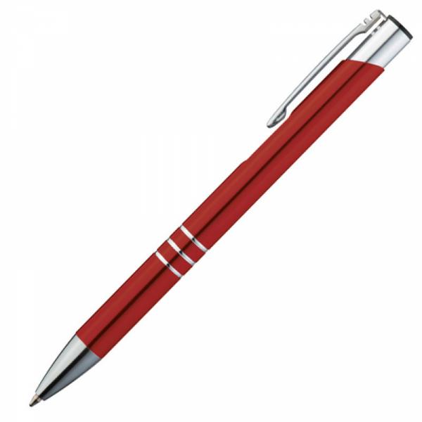 Metall Schreibset / Touchpen Kugelschreiber + Kugelschreiber / Farbe: rot