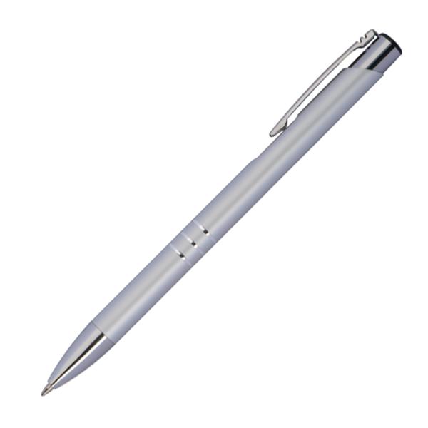 Metall Schreibset / Touchpen Kugelschreiber + Kugelschreiber / Farbe: silber