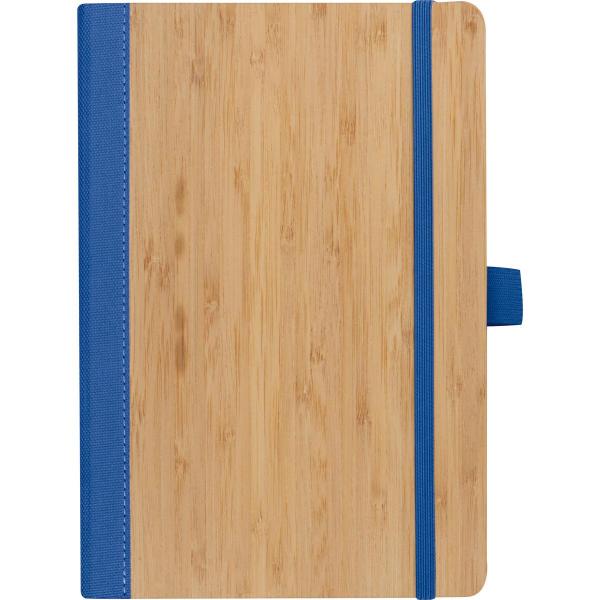 Notizbuch / Cover aus Bambus / DIN A5 / 192 Seiten / Farbe: blau