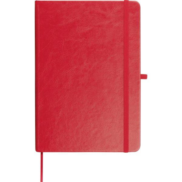 Notizbuch mit Kugelschreiber / PU Cover / DIN A5 / 192 Seiten / Farbe: rot