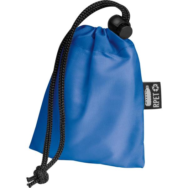 Regenponcho aus RPET mit Tragetasche / Farbe: blau