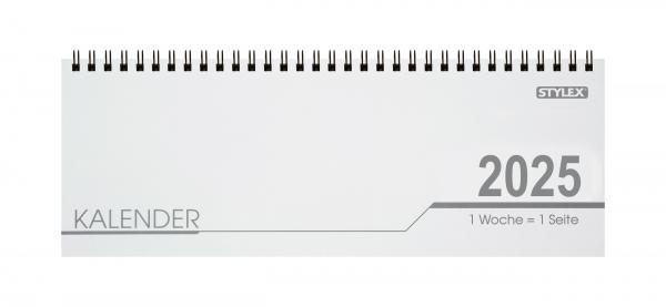 Schreibtisch Kalender 32 Blatt / Schreibtischquerkalender 2025 + Kugelschreiber