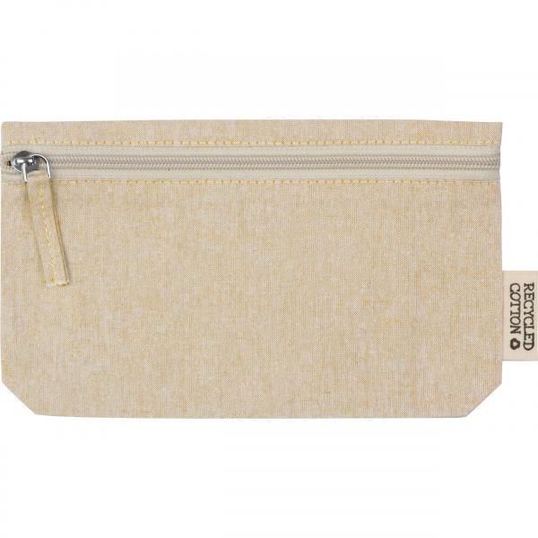 Tasche aus Baumwolle / Kosmetiketui / Faulenzer / Farbe: beige