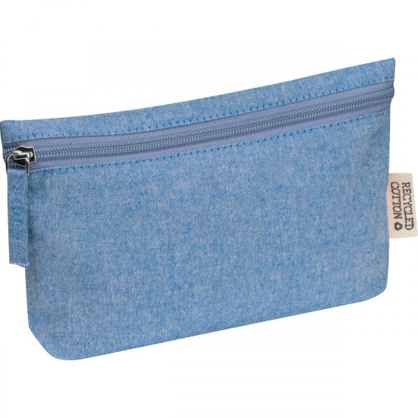 Tasche aus Baumwolle / Kosmetiketui / Faulenzer / Farbe: blau