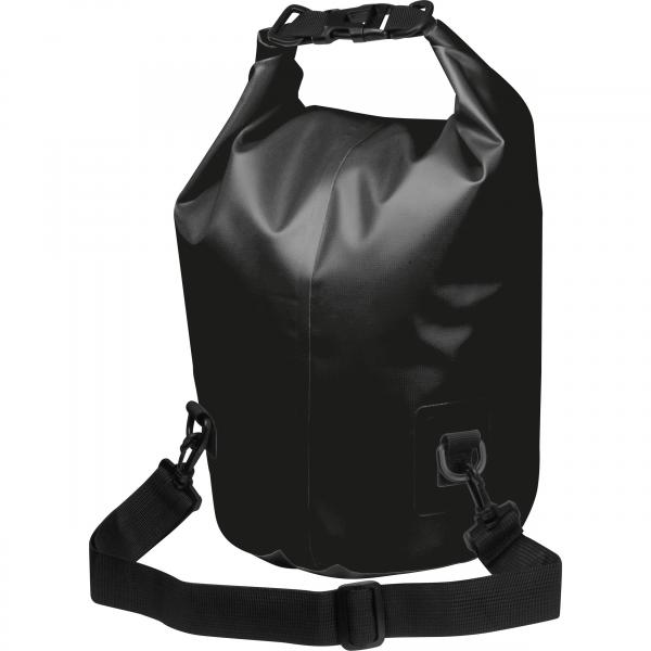 Wasserdichte Kuriertasche mit reflektierendem Streifen / Farbe: schwarz