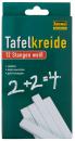 12 weiße Tafelkreiden / quadratisch