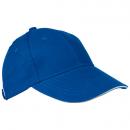 Baumwoll-Basecap 6 Panel heavy-brushed Cotton / Farbe: blau