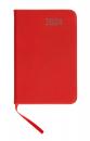 Taschenkalender 2024 / ca DIN A7 / mit PU Einband / Farbe: rot
