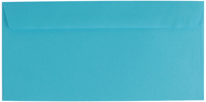 25 farbige Briefumschläge / Din lang / Farbe: blau