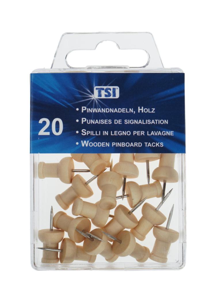 20 Pinnwandnadeln aus Holz