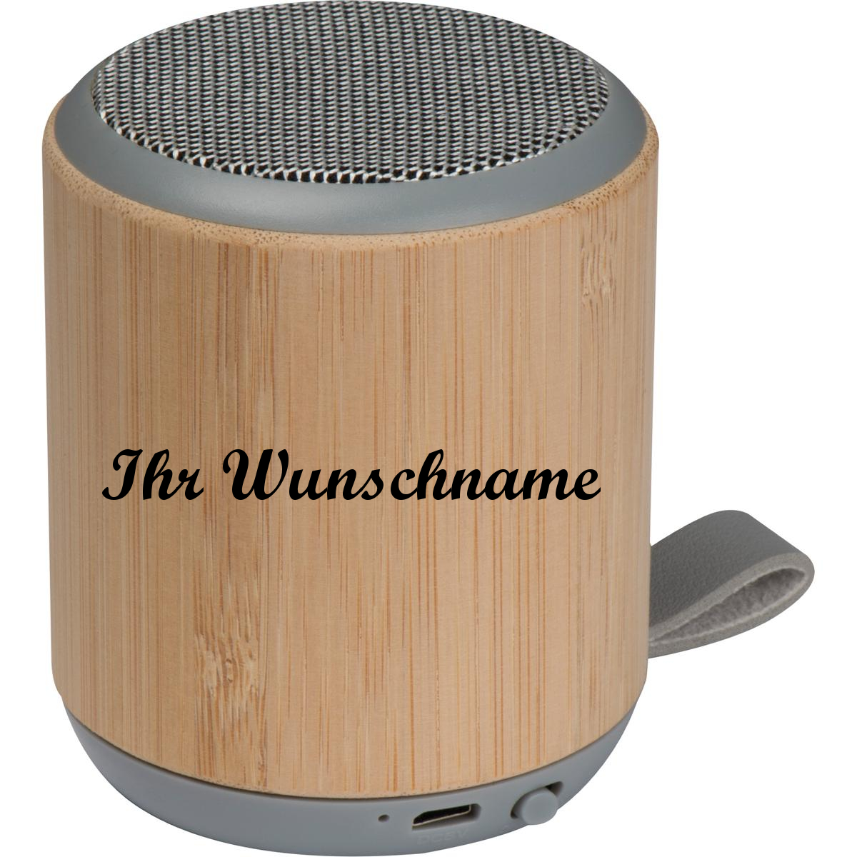 Bluetooth 5.0 Lautsprecher aus Bambus mit Namensgravur