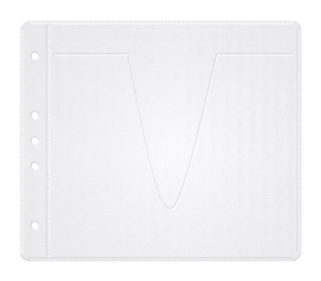 200 (4x 50) DVD/CD/BD Sleeve Hüllen weiß für je 2 Disc zum Abheften