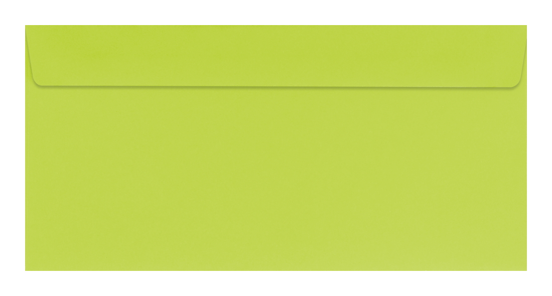 50 farbige Briefumschläge / Din lang / Farbe: hellgrün