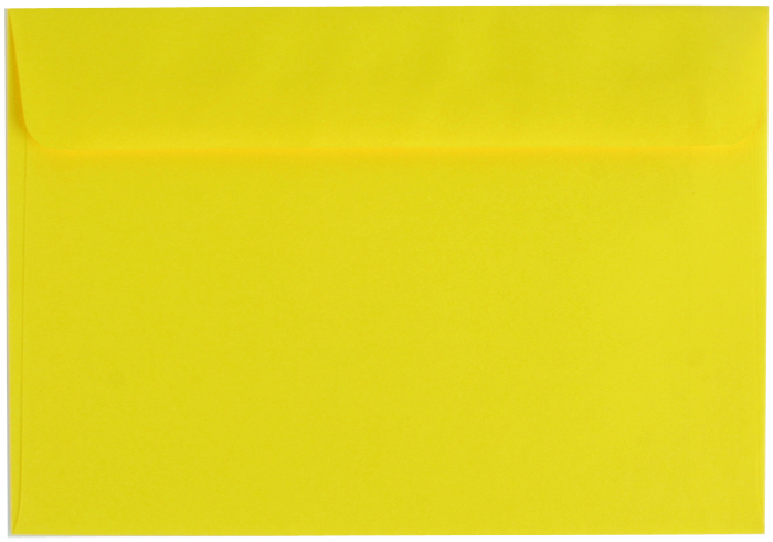 100 farbige Briefumschläge / Din C6 / Farbe: gelb