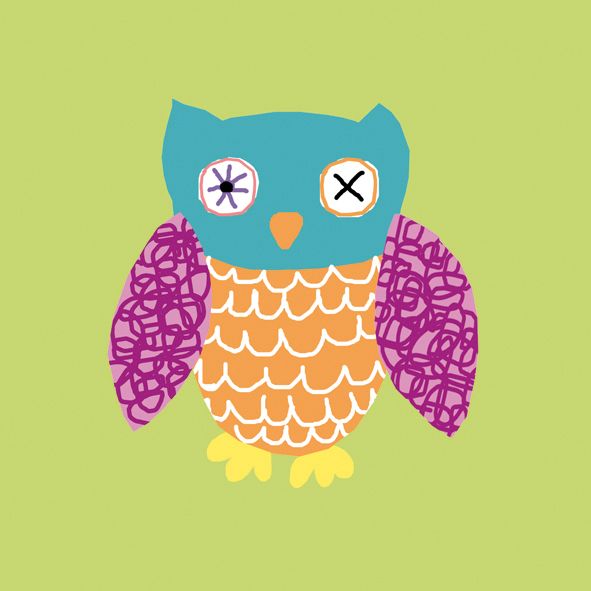 20 Servietten "Eule" / Größe: 33x33cm