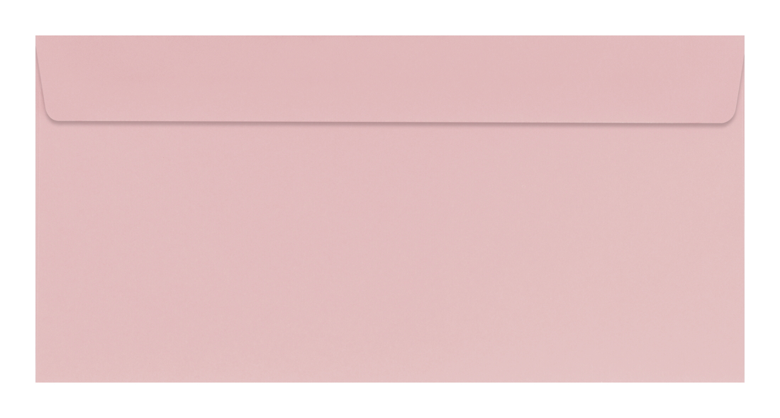 100 farbige Briefumschläge / Din lang / Farbe: rosa