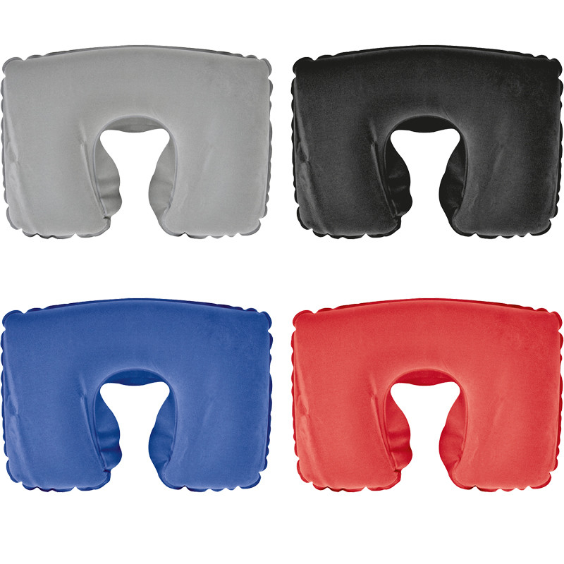 4x aufblasbares Kissen / Reisekissen / Strandkissen / 4 verschiedene Farben