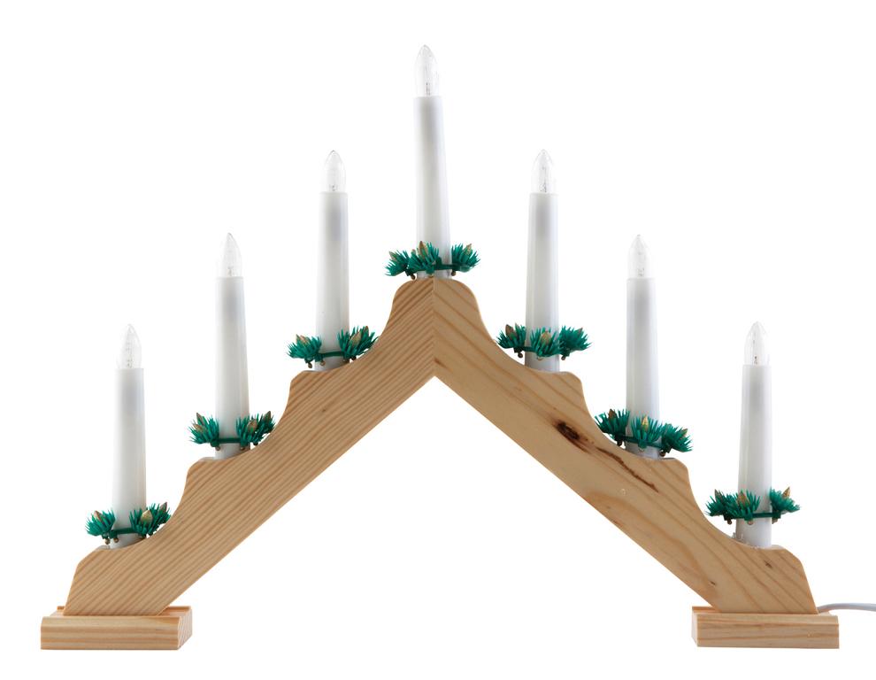 Adventsleuchter / Adventsbogen / Lichterbogen / mit 7 Lichter