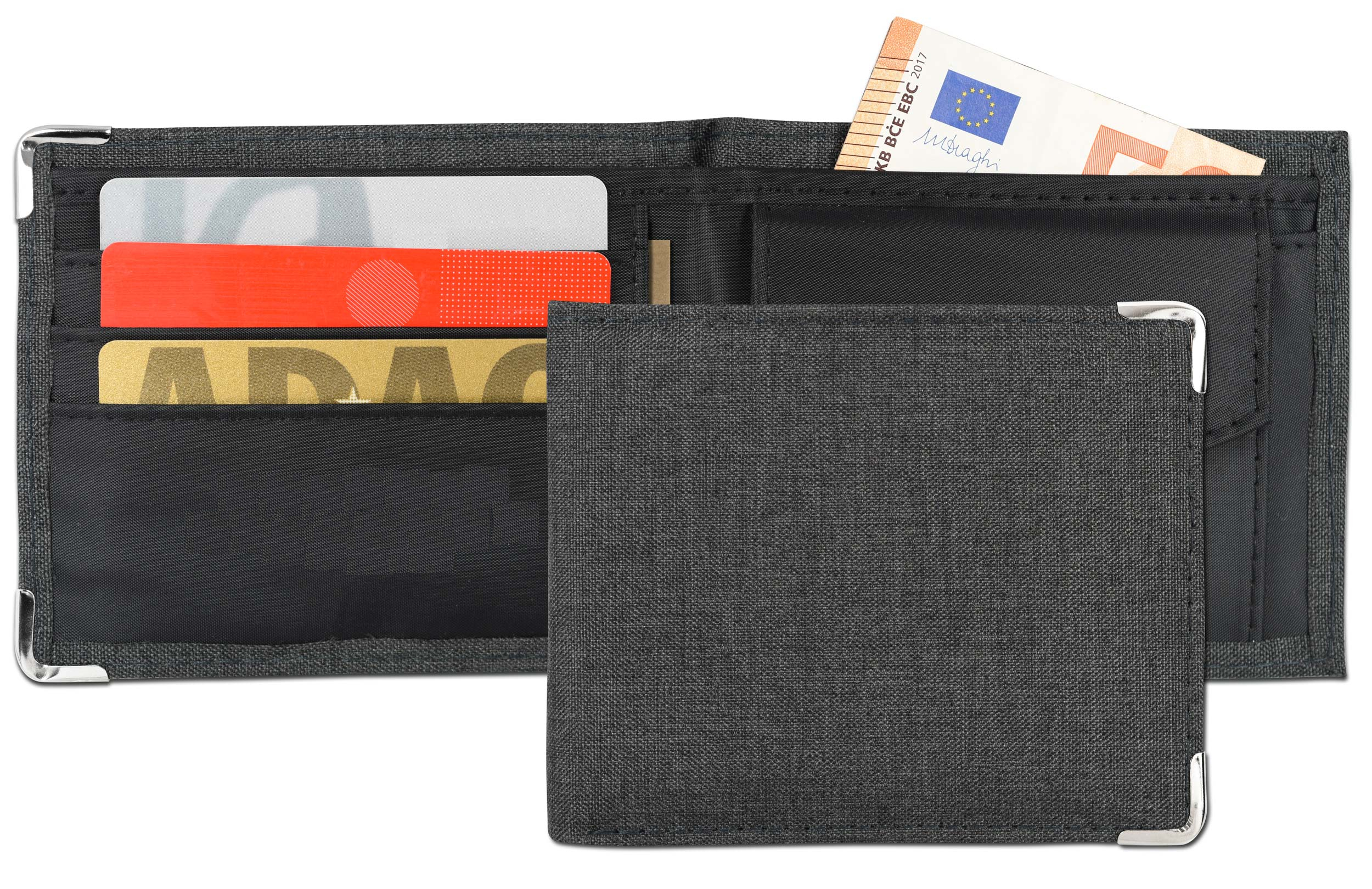 Geldbörse / Portemonnaie / Farbe: grau