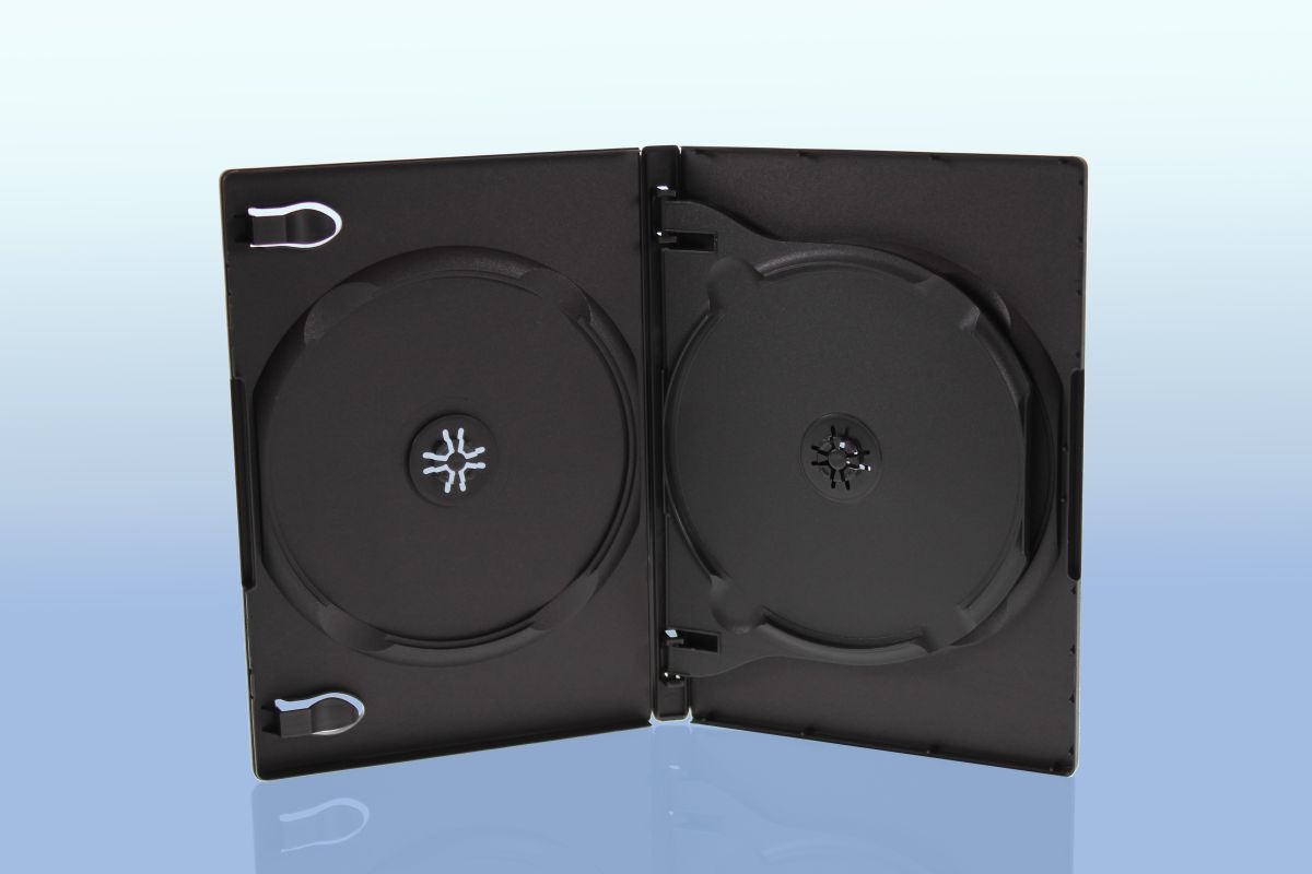 10 DVD Hüllen / 3fach 3er-DVD-Box / Farbe: schwarz
