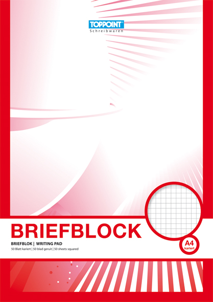 10 Briefblöcke Briefblock kariert DIN A4 Schreibblock