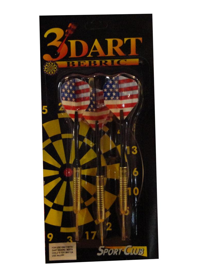 3 Dartpfeile / mit Metallspitzen