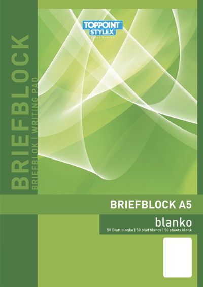 10 Briefblöcke Briefblock blanco DIN A5 Schreibblock